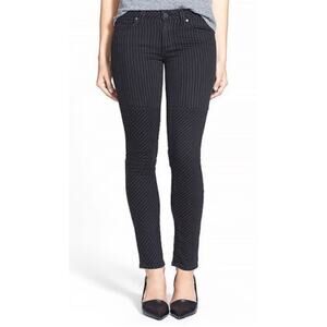 Paige ‘Hoxton’ Ultra Skinny Pin Striped Jeans 28” Inseam Size 24